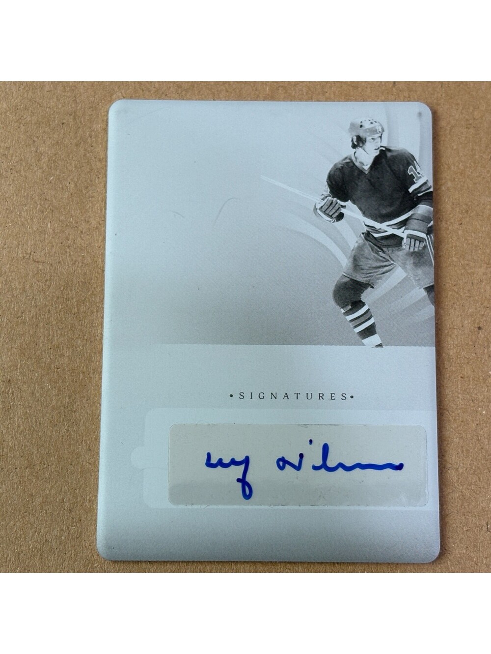 Leaf In The Game Used Hockey Ulf Nilsson Super Swatch Printing Plate Auto 1/1